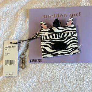 Madden Girl Zebra Card Case Retail 30.00 NWT